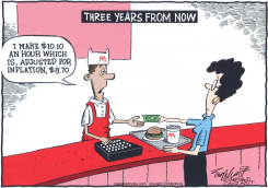 MINIMUM WAGE by Bob Englehart