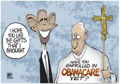 OBAMA AND THE POPE,  by Randy Bish