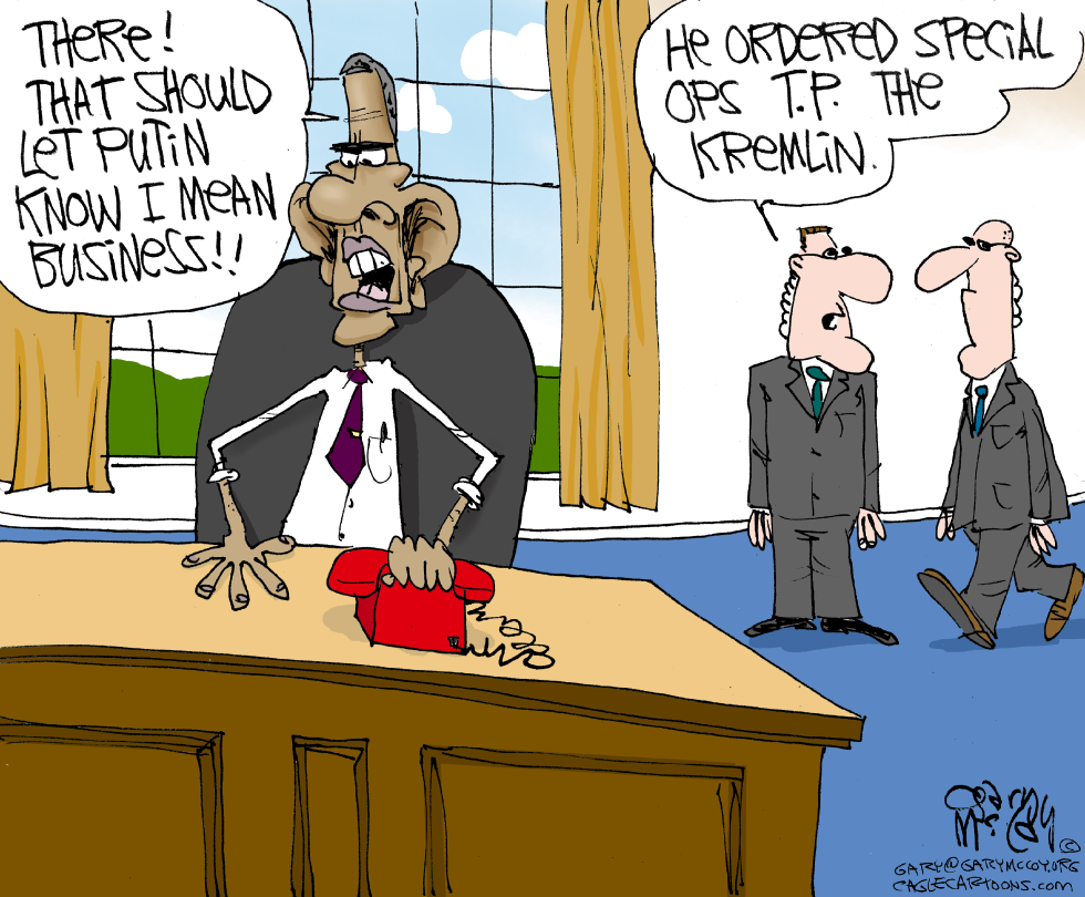 Obama Acts Tough COLOR