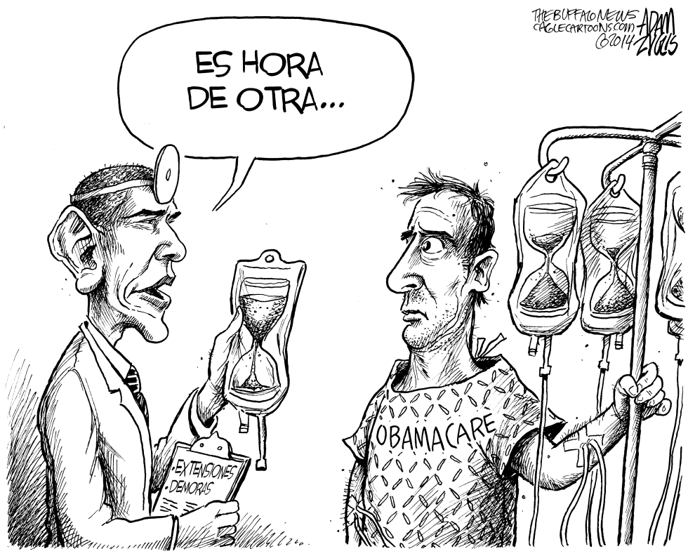  RETRASOS DEL OBAMACARE by Adam Zyglis