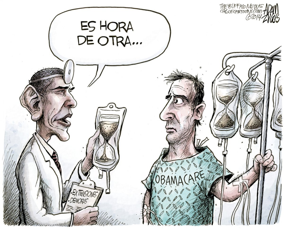  RETRASOS DEL OBAMACARE  by Adam Zyglis