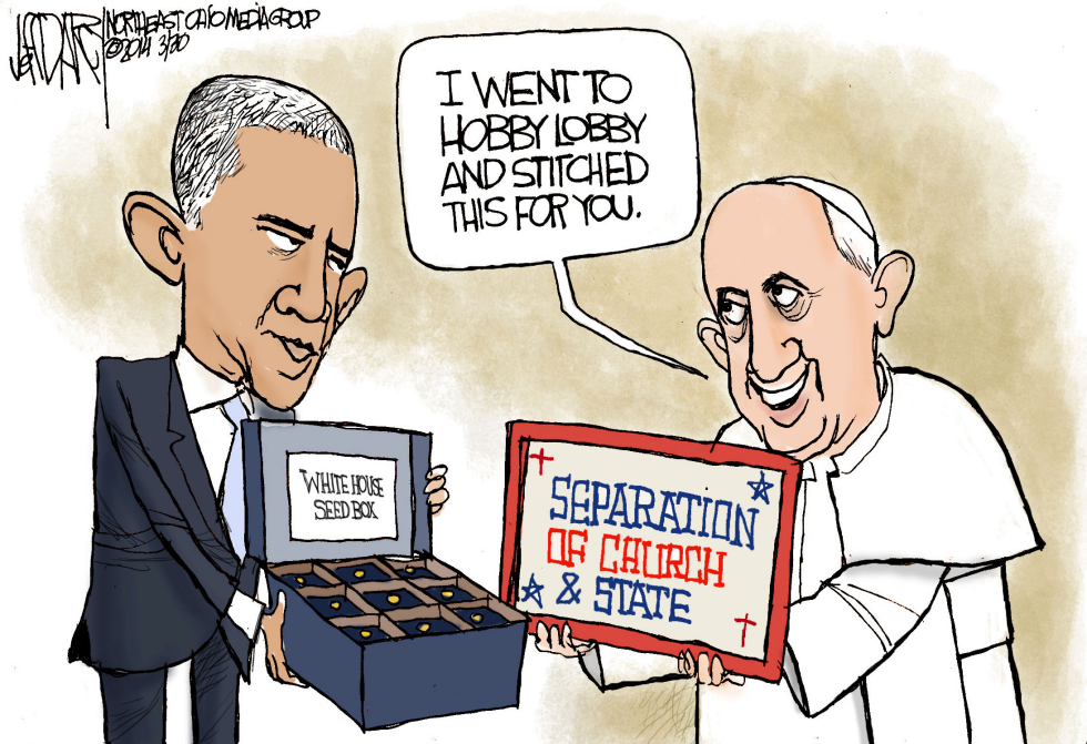 Pope and Obama meet