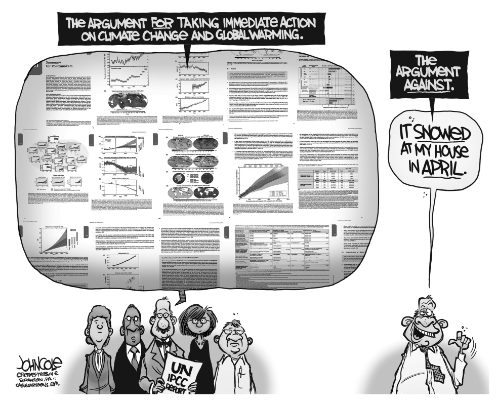 Climate change arguments BW