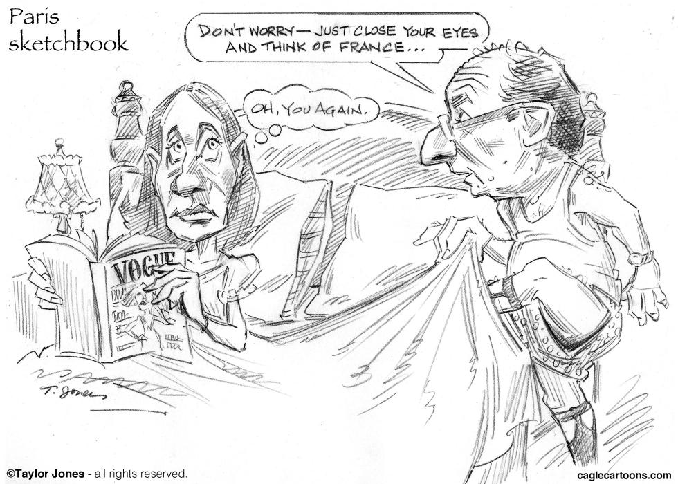 Paris Sketchbook - Hollande et Royal