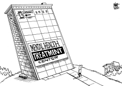 MENTAL HEALTH IN AMERICA, B/W by Randy Bish