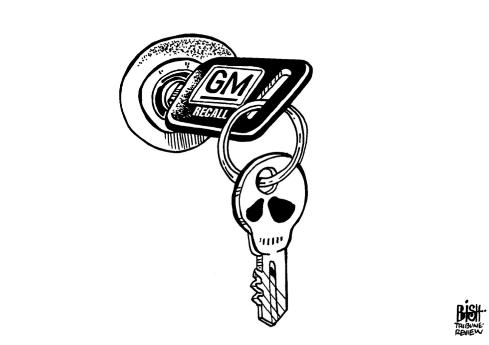GM RECALL, B/W