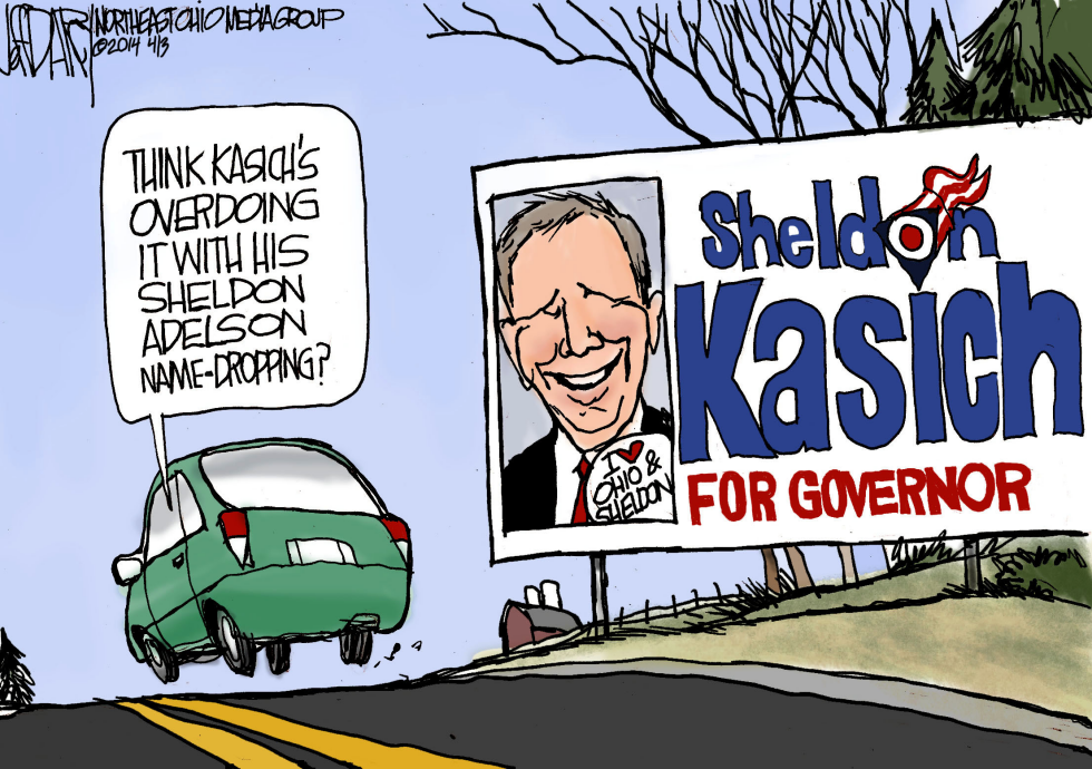 Gov John Kasich and Sheldon Adelson