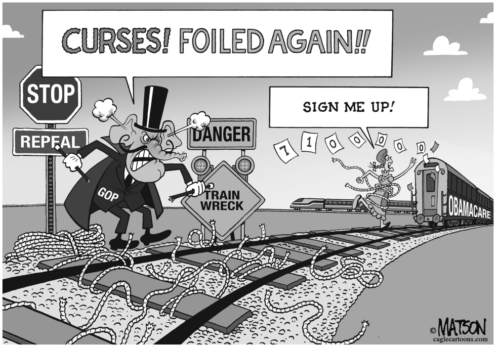  SNIDELY WHIPLASH (REPUBLICAN) CAN'T STOP OBAMACARE by RJ Matson