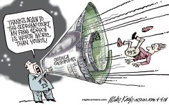 FREE SPEECH  by Mike Keefe