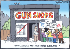 GUN CONTROL  by Bob Englehart