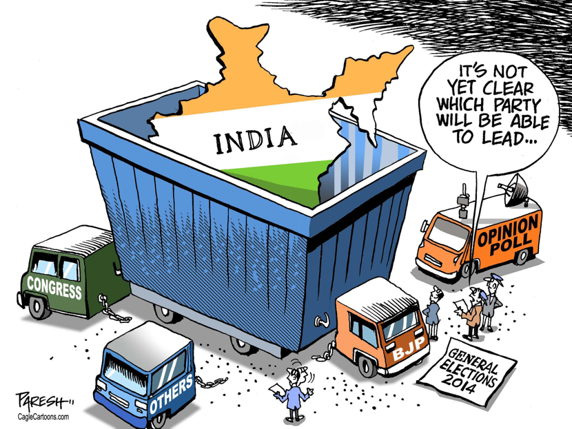 Indian opinion poll COLOR
