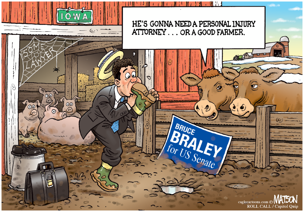 Local IA Lawyer/Congressman Bruce Braley Sticks Foot In His Mouth-COLOR
