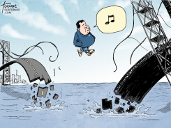 CHRISTIE BRIDGEGATE by Rob Tornoe