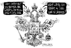 TWO FACED RUSSIAN SEAL by Daryl Cagle