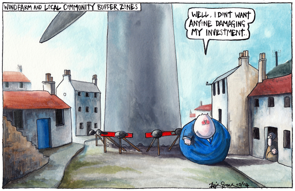 WINDFARM BUFFER ZONES FOR SCOTLAND AGAINST SPIN