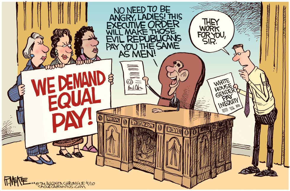  EQUAL PAY by Rick McKee