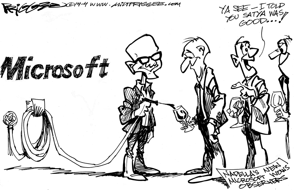  MICROSOFT CEO by Milt Priggee