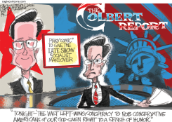 STEPHEN COLBERT  by Pat Bagley