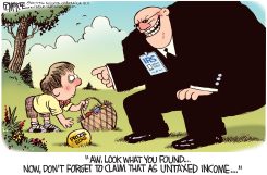 UNTAXED EASTER  by Rick McKee