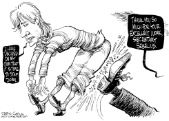 SECRETARY SEBELIUS RESIGNS by Daryl Cagle