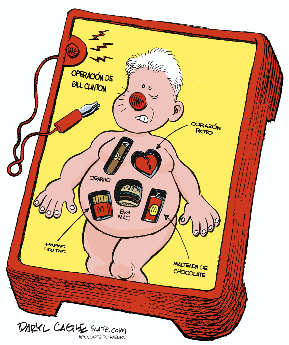  OPERACION DE BILL CLINTON  by Daryl Cagle