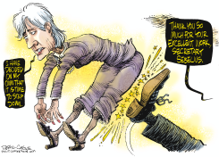 SECRETARY SEBELIUS RESIGNS  by Daryl Cagle
