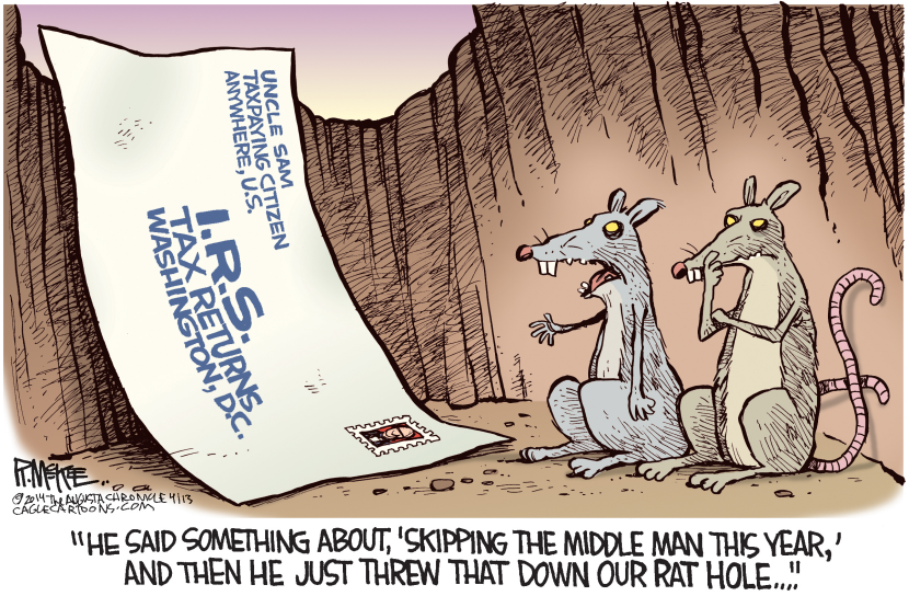 Rats Spill on Uncle Sam's Direct Tax Drop: Skipping the Middle Man?