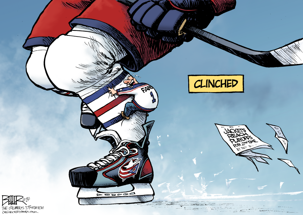 LOCAL OH - CBJ Clinches Playoffs COLOR