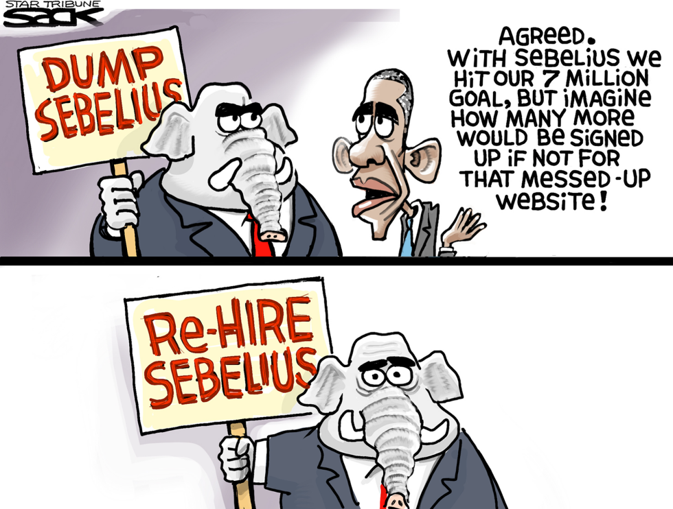  MISSING SEBELIUS by Steve Sack