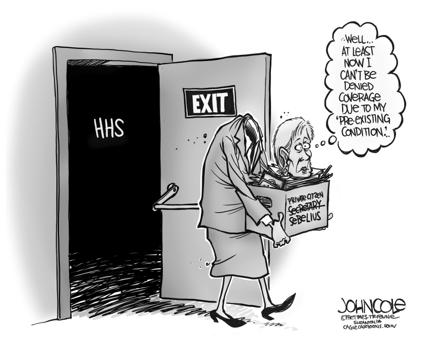 Sebelius resigns BW