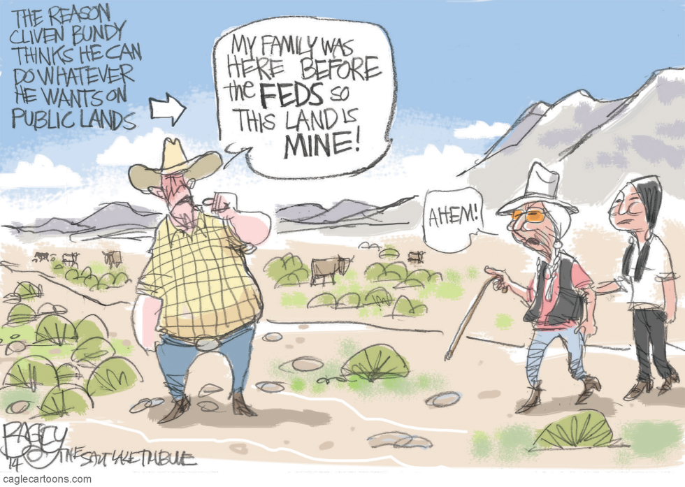  BUNDY RANCH BULL by Pat Bagley