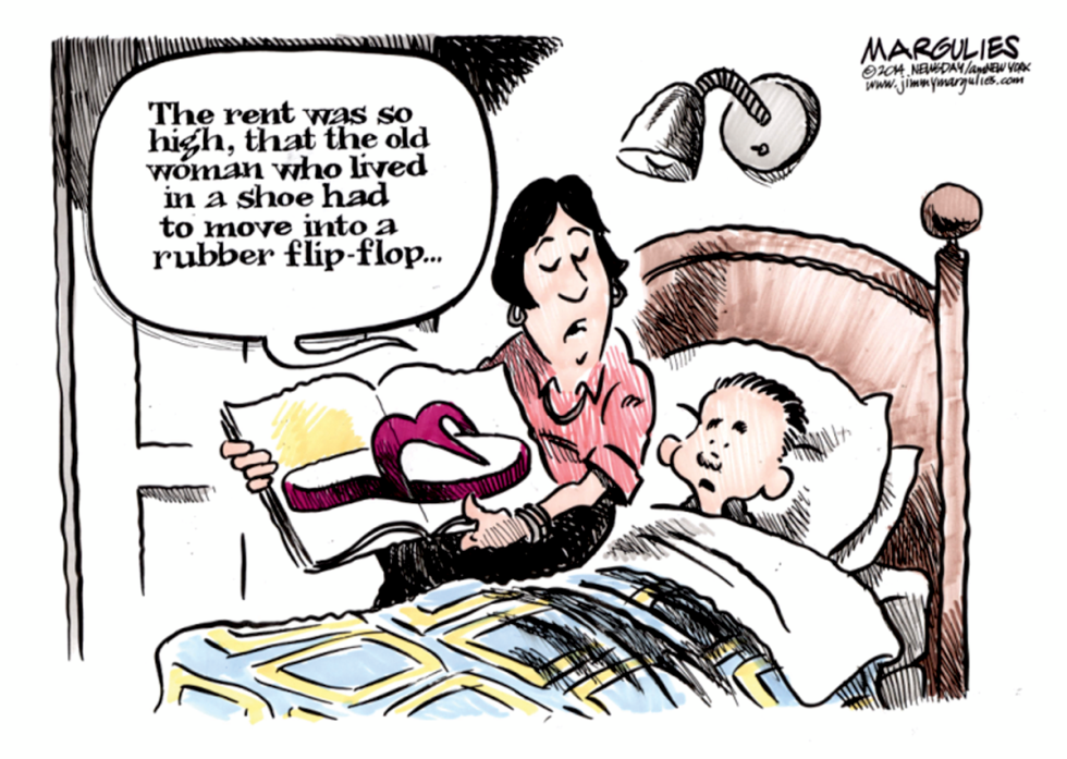 Rent So High Old Woman Leaves Shoe for Flip-Flop