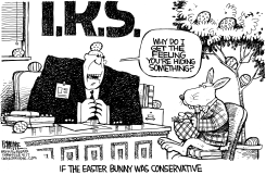 IRS EASTER BUNNY by Rick McKee
