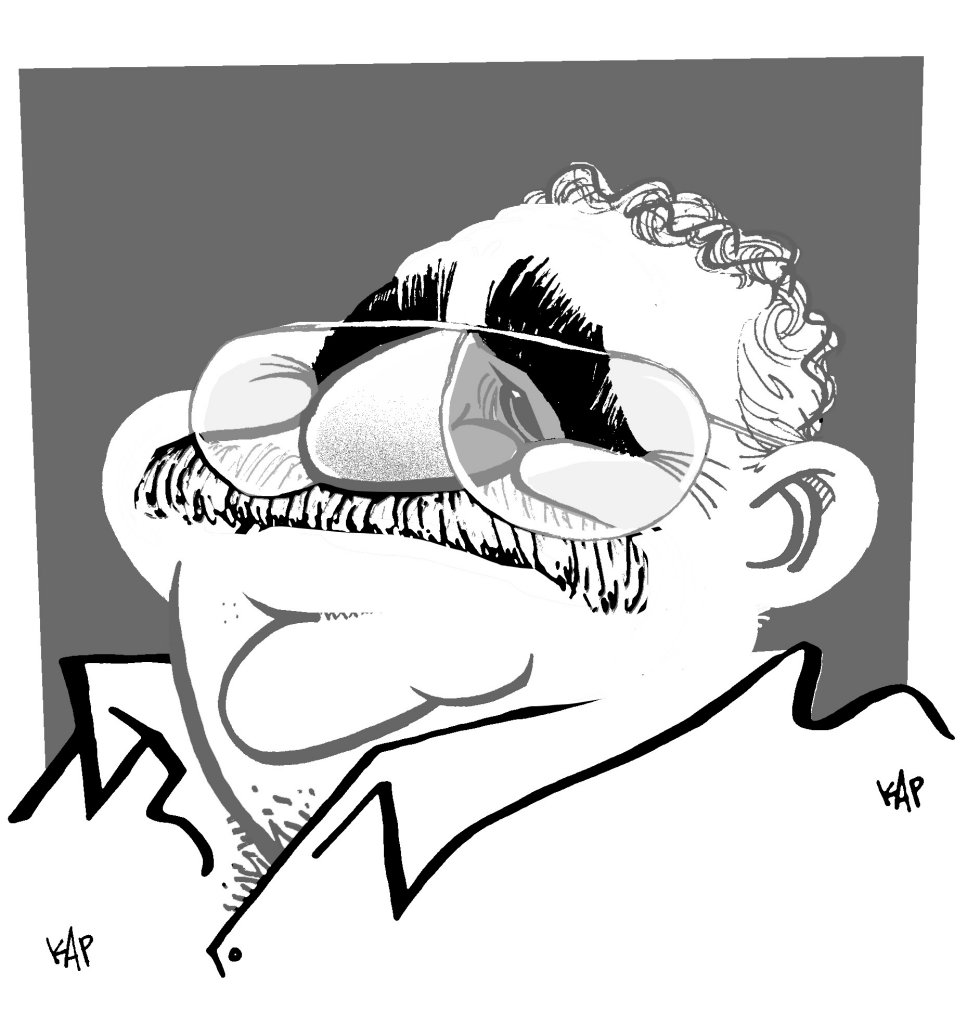 Gabriel García Márquez grayscale