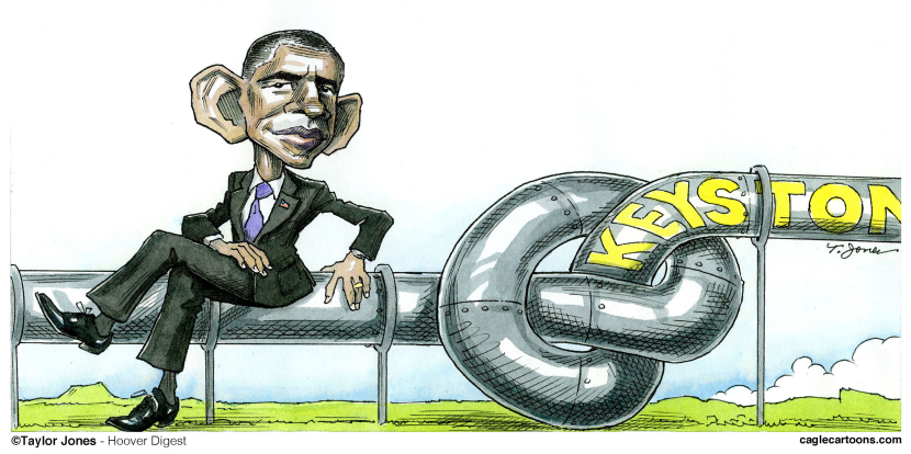 Obama Keystone quandary - repost - COLOR