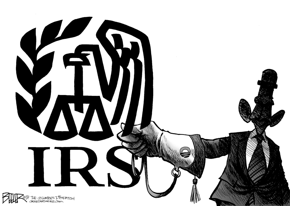  CETRERIA CON EL IRS by Nate Beeler