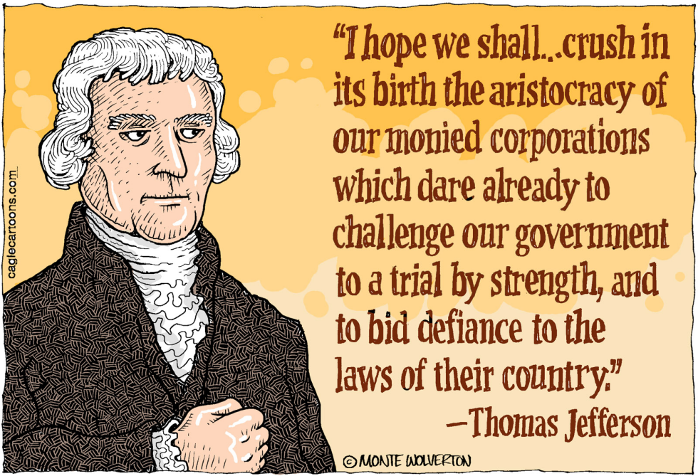 Jefferson on Corporatocracy COLOR