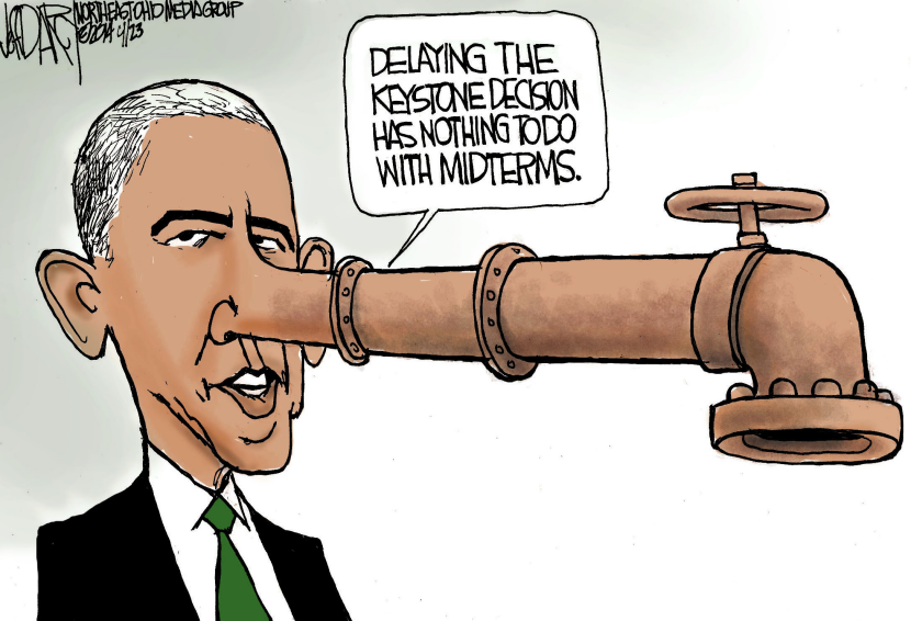 Keystone pipeline delay