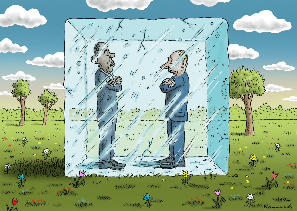 Obama and Putin - Cold Standoff