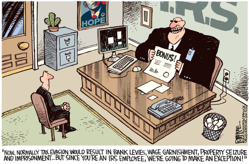  IRS BONUSES by Rick McKee