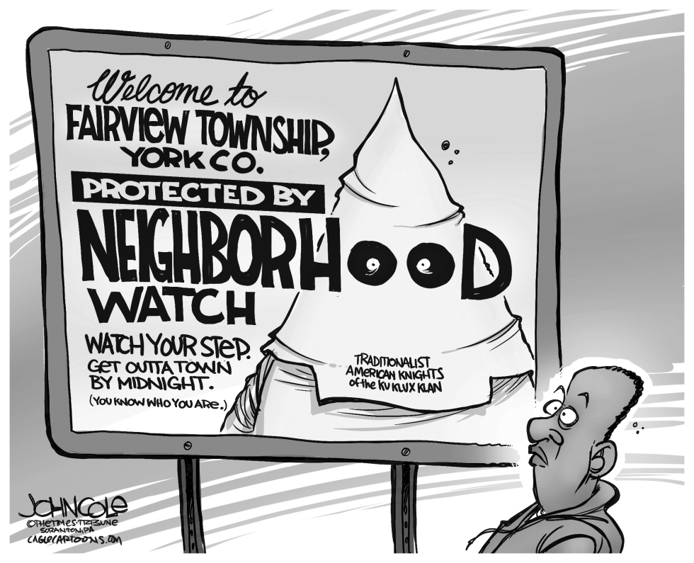 LOCAL PA -- KKK neighborhood watch BW