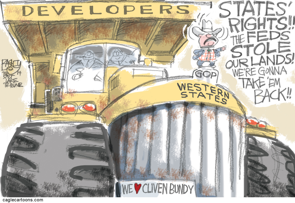  CLIVEN BUNDY FANS by Pat Bagley