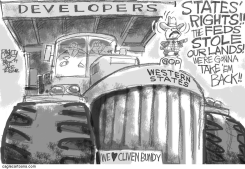 CLIVEN BUNDY FANS by Pat Bagley
