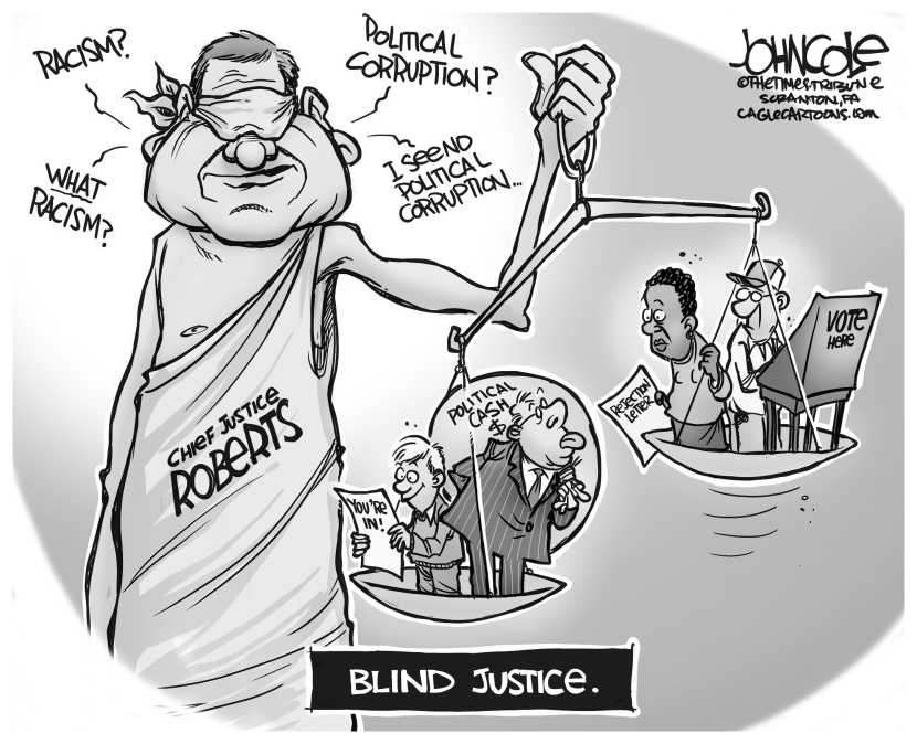 Blind Justice Roberts BW