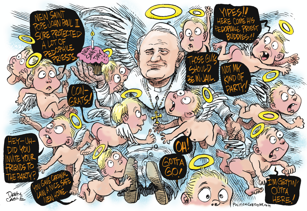  NEW SAINT-POPE JOHN PAUL II by Daryl Cagle