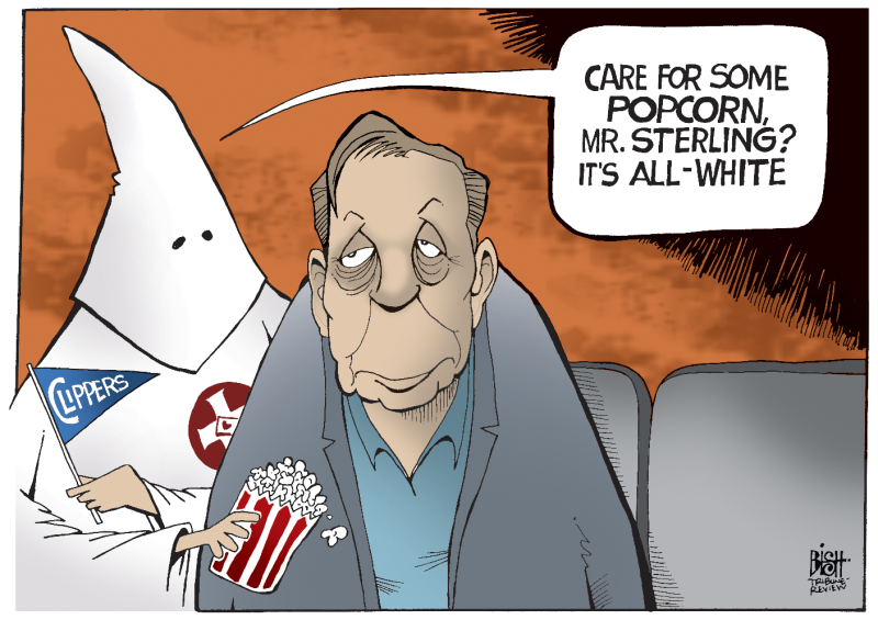 STERLING © Randy Bish,Pittsburgh Tribune-Review,LA CLIPPERS, DONALD STERLING, RACISM, RACIST, BLACKS NBA, BASKETBALL