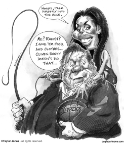 DONALD STERLING AND GIRLFRIEND by Taylor Jones