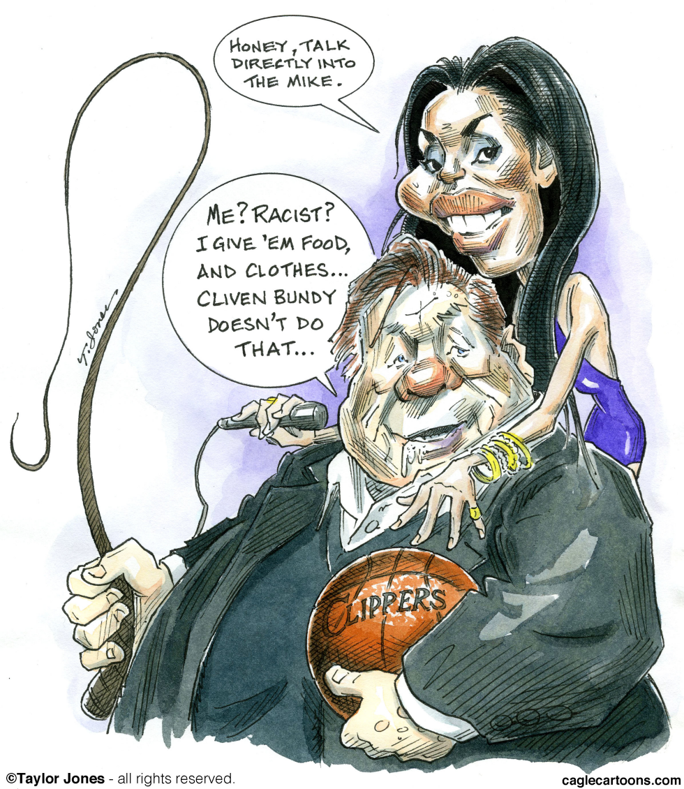 Donald Sterling and girlfriend - COLOR