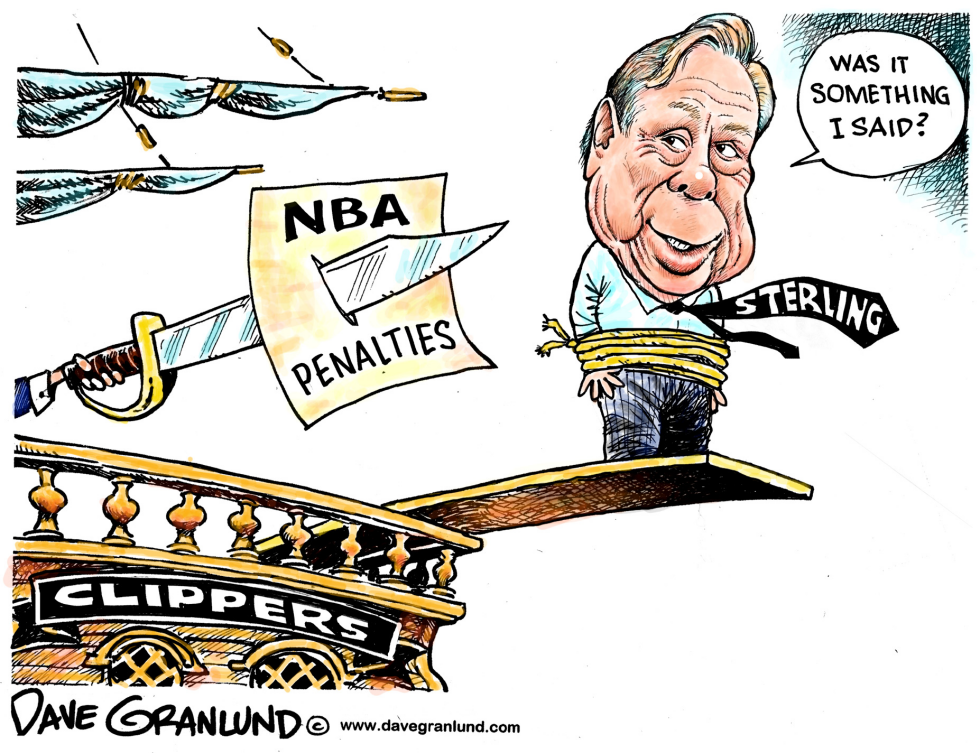  STERLING AND NBA PENALTIES by Dave Granlund