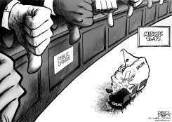 COURTSIDE SEATS by Nate Beeler